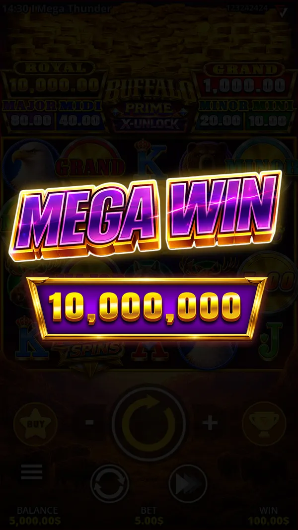 Buffalo Prime X-Unlock mobile — Mega Win